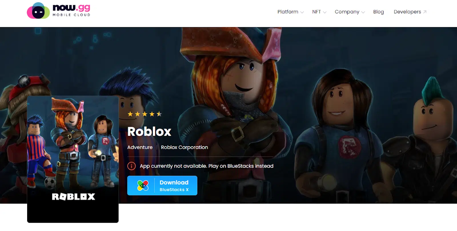 Roblox Now.gg Alternative Links